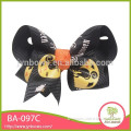 Cool black halloween wholesale hair bows for girls